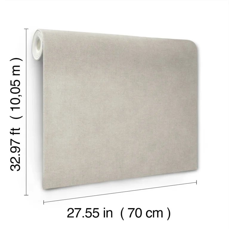 Nuovo Faux Linen Wallpaper - Grey — Ảnh 4