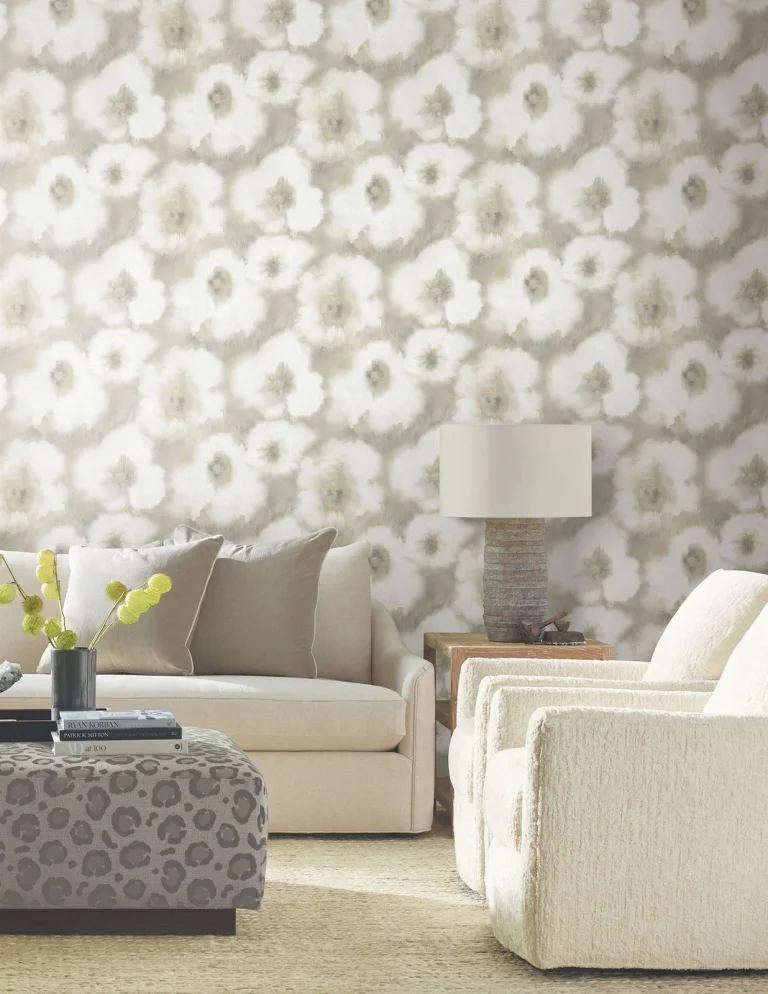 Candice Olson Blended Floral Wallpaper - Neutral — Ảnh 5