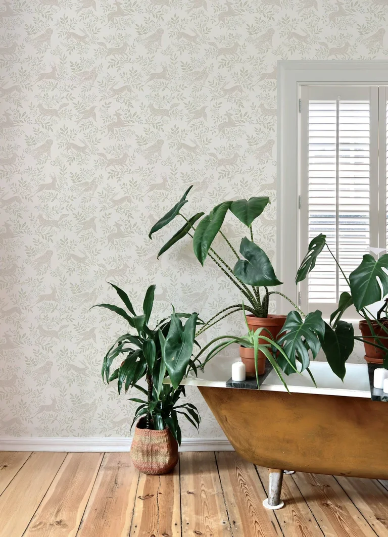 Chesapeake Revelry Forest Frolic Wallpaper - White — Image 6