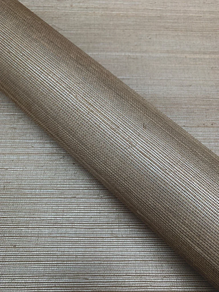 Sisal Grasscloth Wallpaper - Taupe/Silver — Ảnh 8