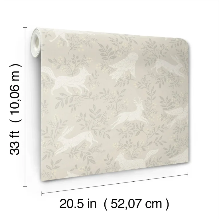 Chesapeake Revelry Forest Frolic Wallpaper - Taupe — Ảnh 3