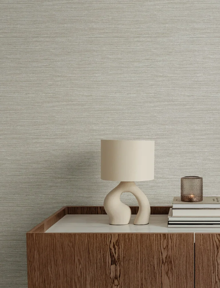 Sheehan Faux Grasscloth Wallpaper - Neutral — Ảnh 5