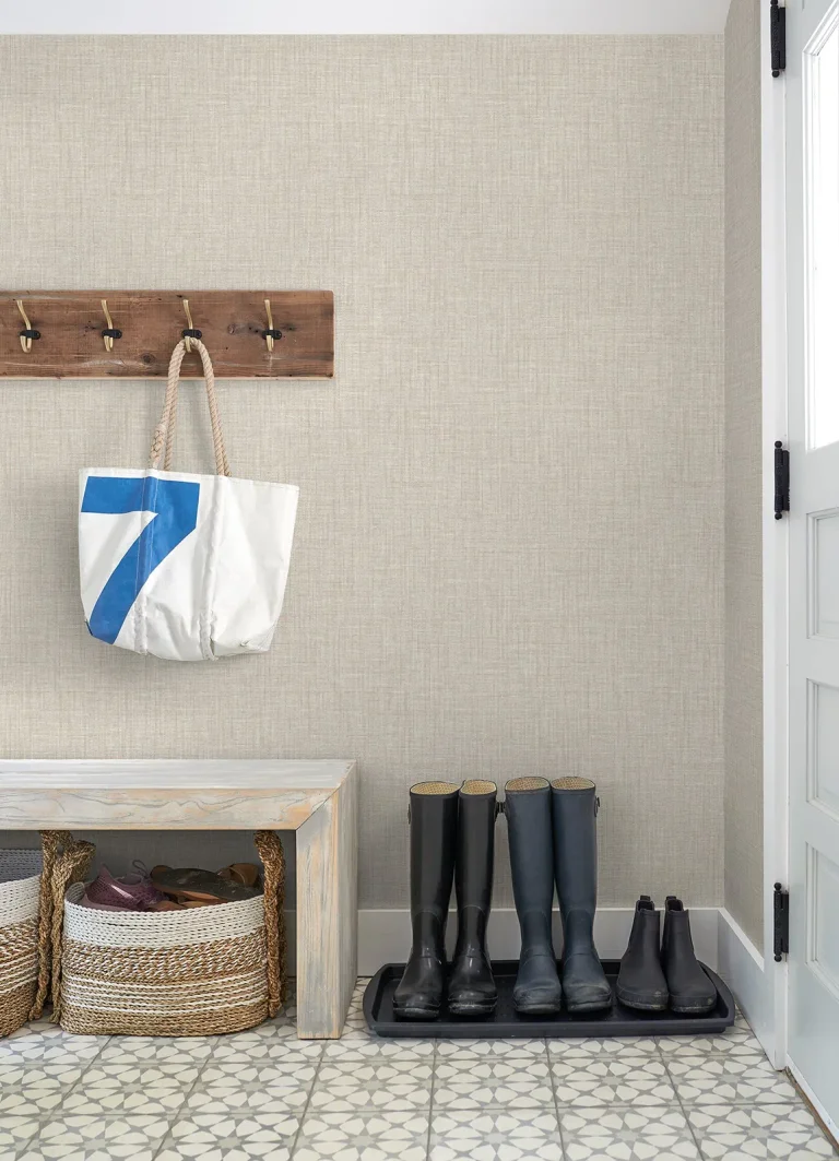 Lanister Texture Wallpaper - Taupe — Ảnh 2