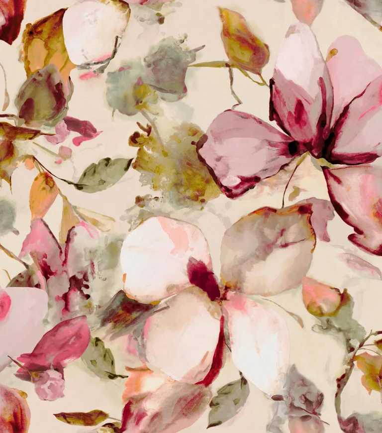 Florian Wall Mural - Pink — Ảnh 3