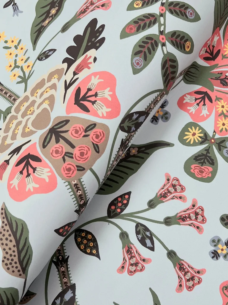 Rifle Paper Co. Gracie Wallpaper - Blue — Image 5