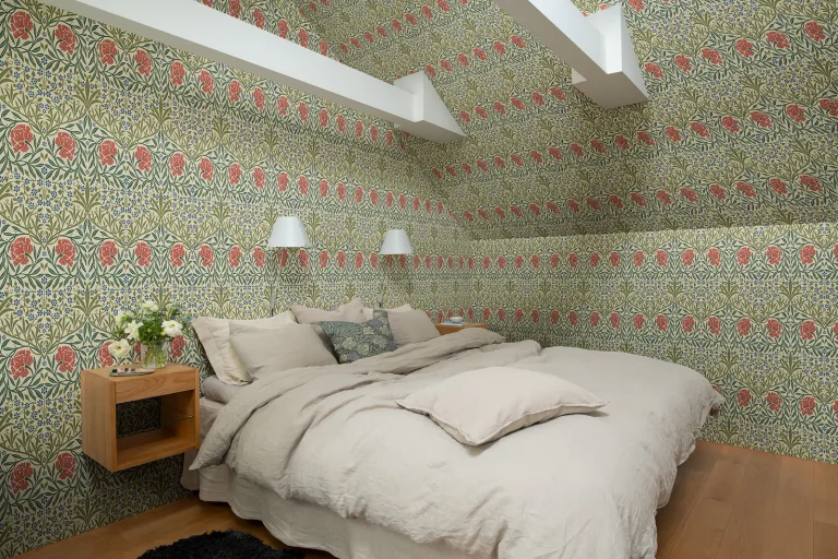Oxford Union Floral Vines Wallpaper - Green — Ảnh 4