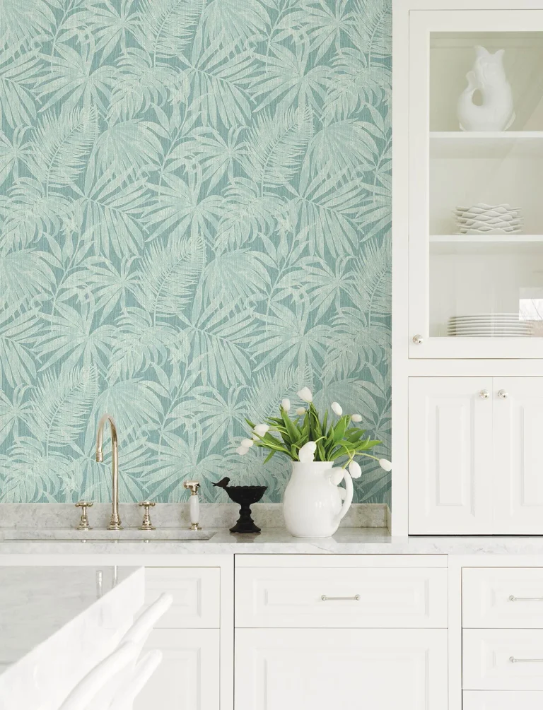 Chesapeake Sonny Fronds Wallpaper - Light Blue — Ảnh 4