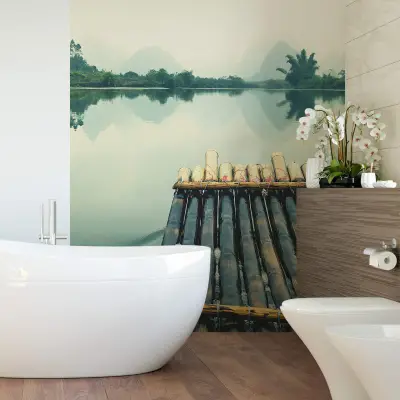 Raft Trip in China - Wall Mural 5503 - 4 Panel - 192cm x 260cm