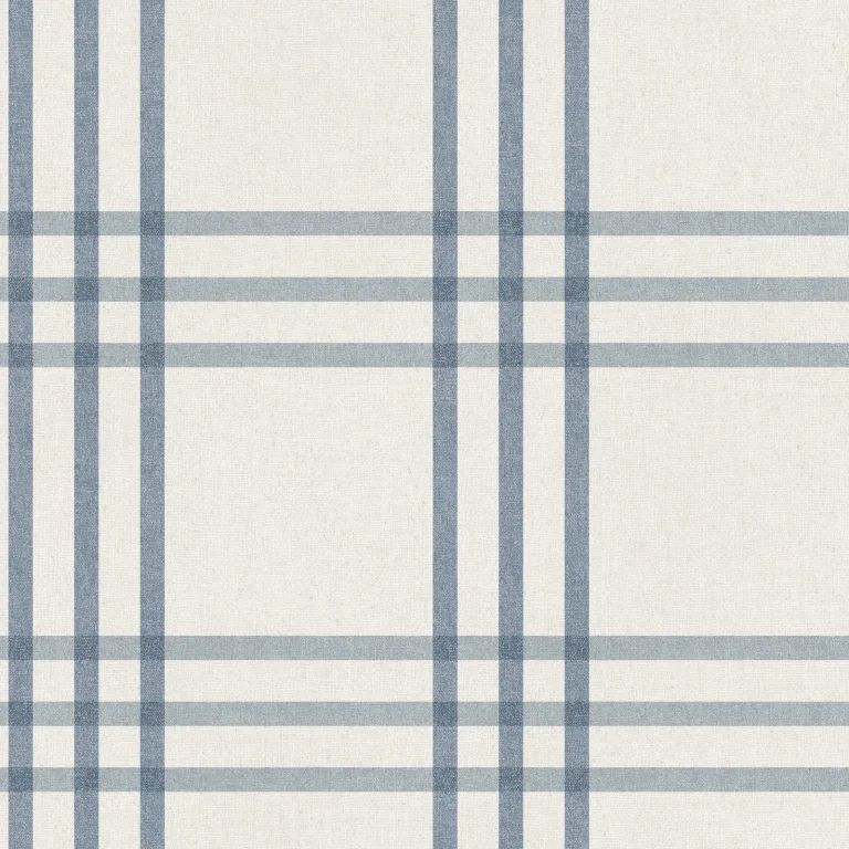 Chesapeake Fletcher Plaid Wallpaper - Blue — Ảnh 4