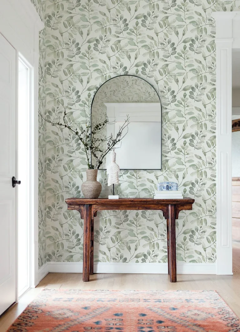 Chesapeake Pinnate Leaves Wallpaper - Green — Ảnh 2