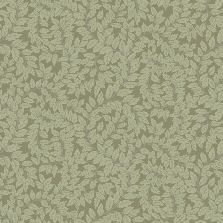 Lindlöv Leafy Vines Wallpaper - Moss — Ảnh 3