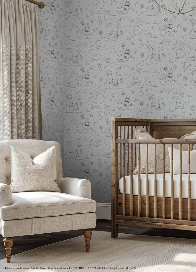 Harry Potter Magical Moments Trail Peel and Stick Wallpaper - Grey — Ảnh 5
