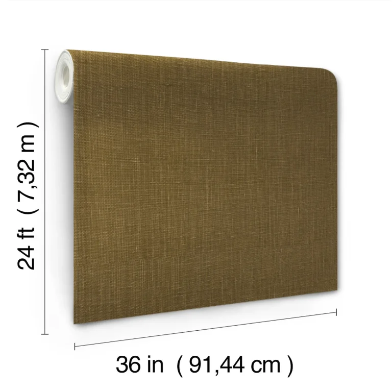 Ronald Redding Jute Weave Wallpaper - Mustard — Ảnh 5