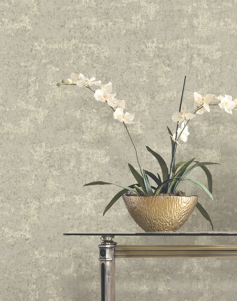 Ronald Redding Crystal Cloud Beaded Wallpaper - Taupe — Image 3