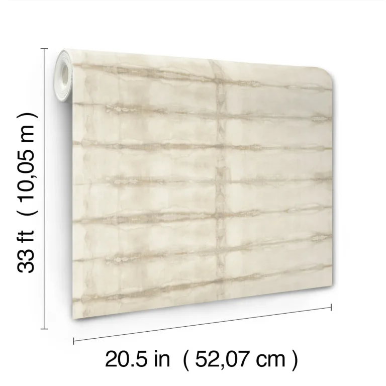 Modulus Geometric Stripe Wallpaper - Beige — Image 4