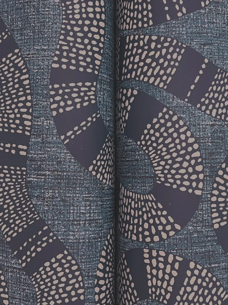 Ophidia Wallpaper - Navy — Image 4
