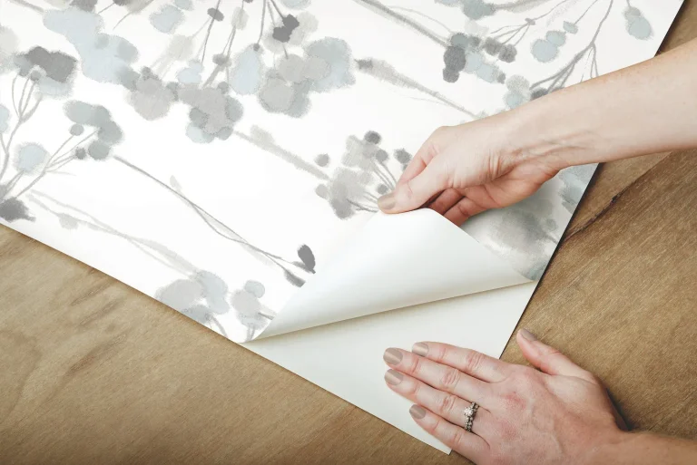 Candice Olson Flourish Peel and Stick Wallpaper - Sheer Blue/Grey — Ảnh 3