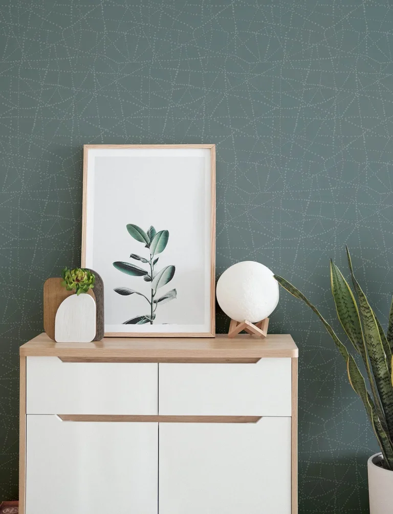 Alcott Dotted Wallpaper - Slate — Ảnh 4