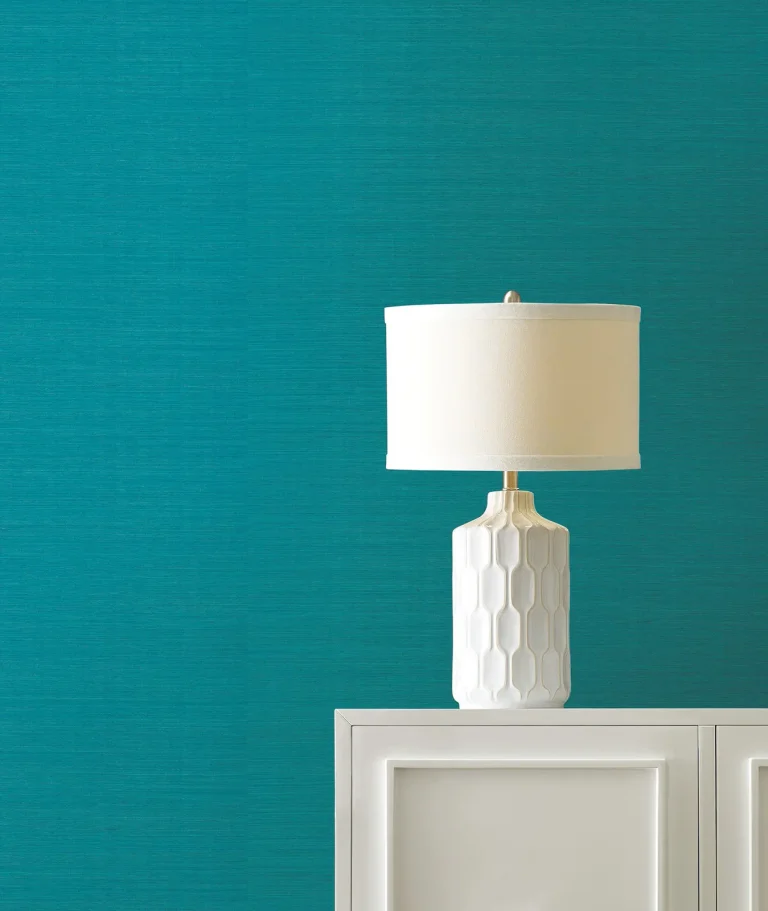 Ronald Redding Maguey Sisal Grasscloth Wallpaper - Lagoon — Ảnh 2