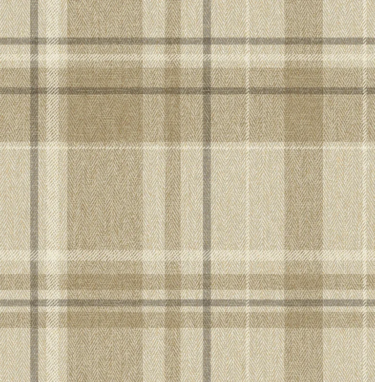 Harris Plaid Chevron Wallpaper - Brown — Ảnh 2