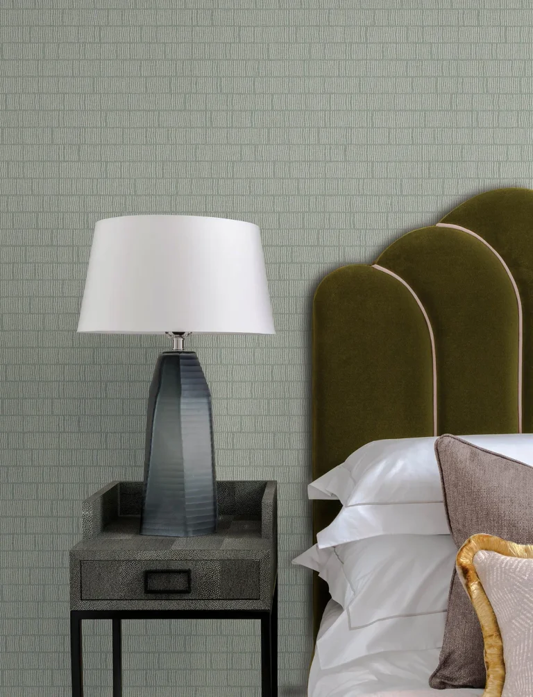 Collis Squiggle Stripe Wallpaper - Green — Ảnh 5