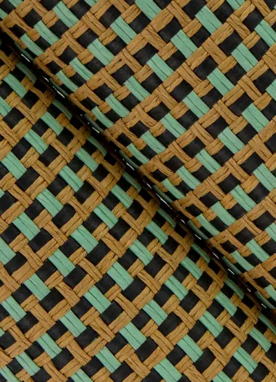 Ruolan Woven Wallpaper - Aqua
