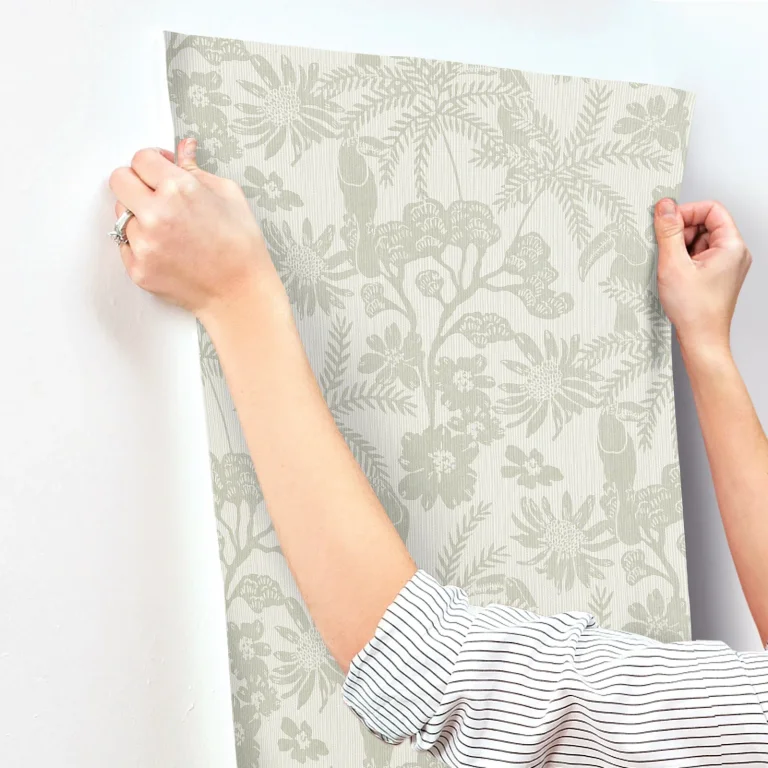 Jacaranda Tropical Trail Wallpaper - Sage — Image 7