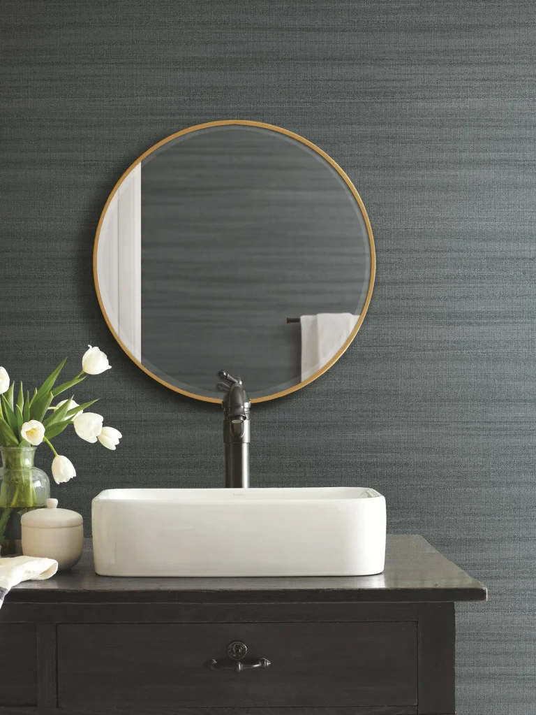Magnolia Home Washed Linen Wallpaper - Denim — Image 2