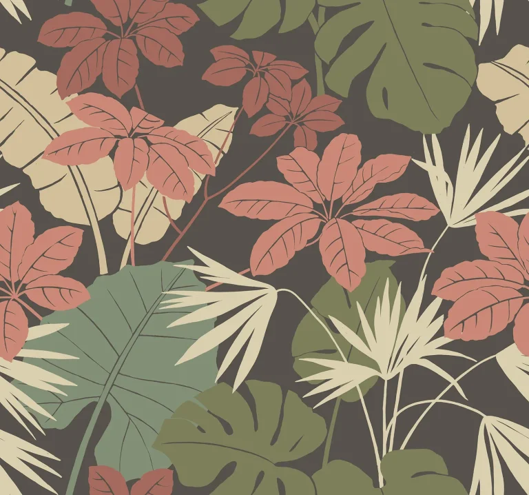 Medellin Rainforest Floor Wallpaper - Black — Ảnh 3