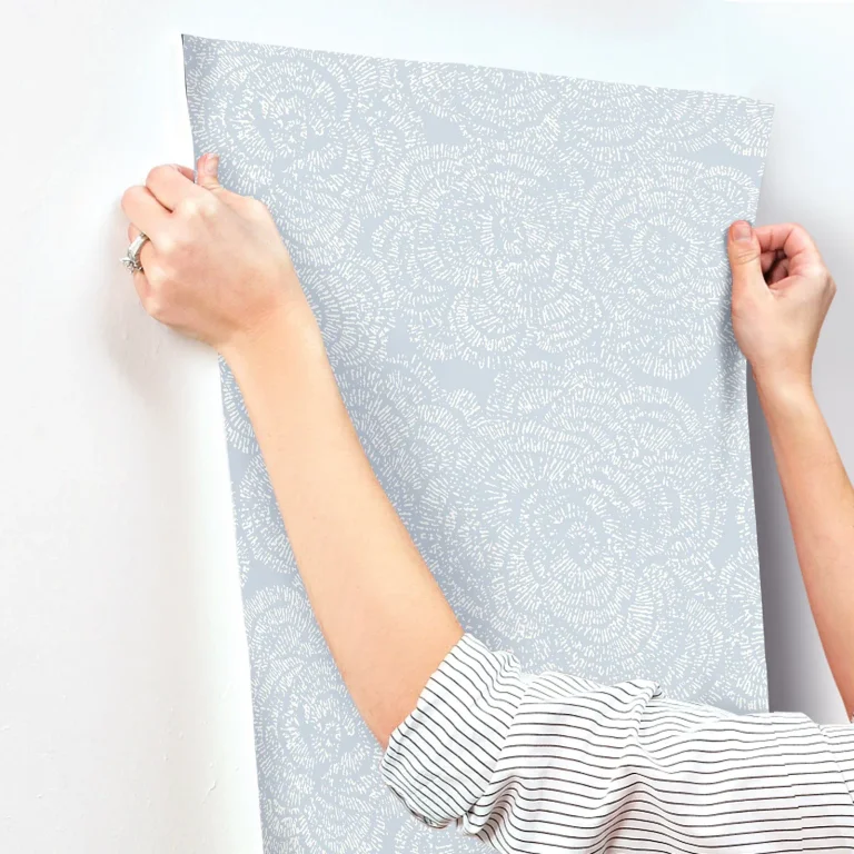 Ambroise Abstract Floral Wallpaper - Blue — Ảnh 2