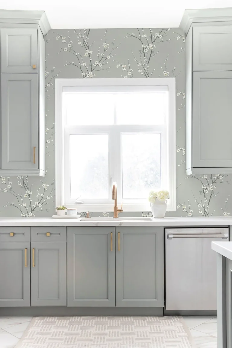 Monterey Floral Branch Wallpaper - Silver — Ảnh 2