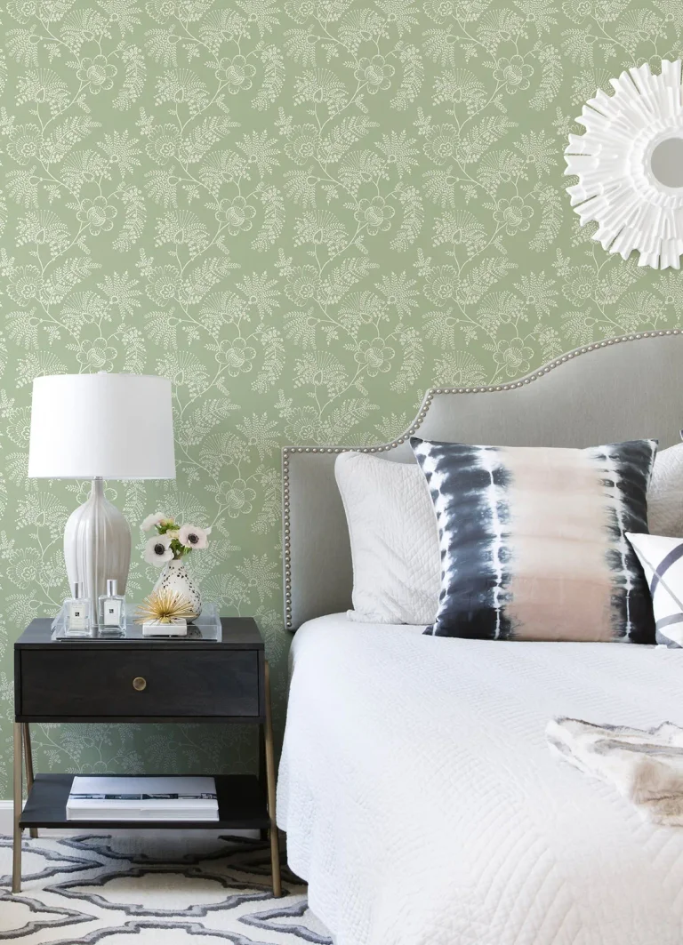 Maeve Jacobean Trail Wallpaper - Sage — Ảnh 4