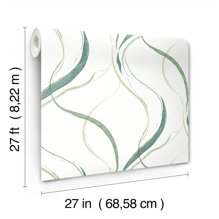 Ink Flow Wallpaper - Green — Image 3