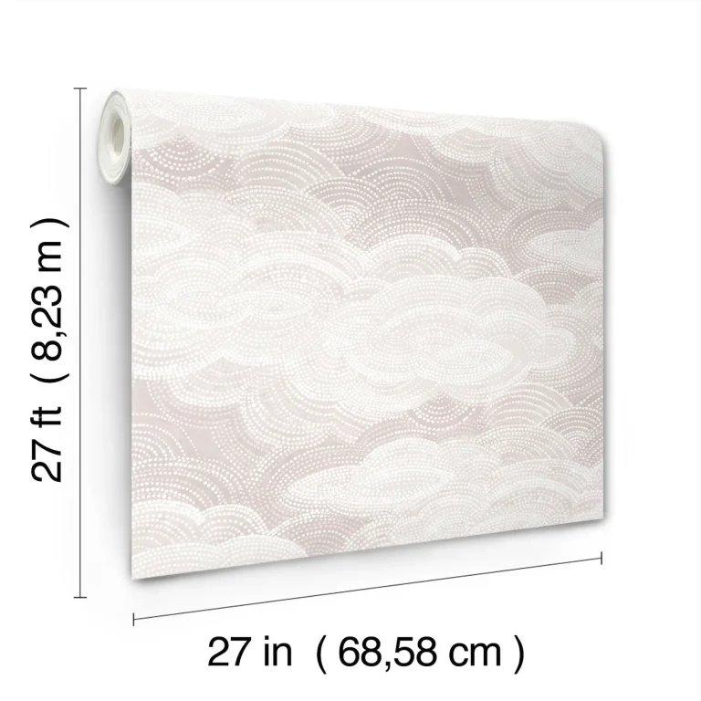 Vision Stipple Clouds Wallpaper - Lavender — Ảnh 4