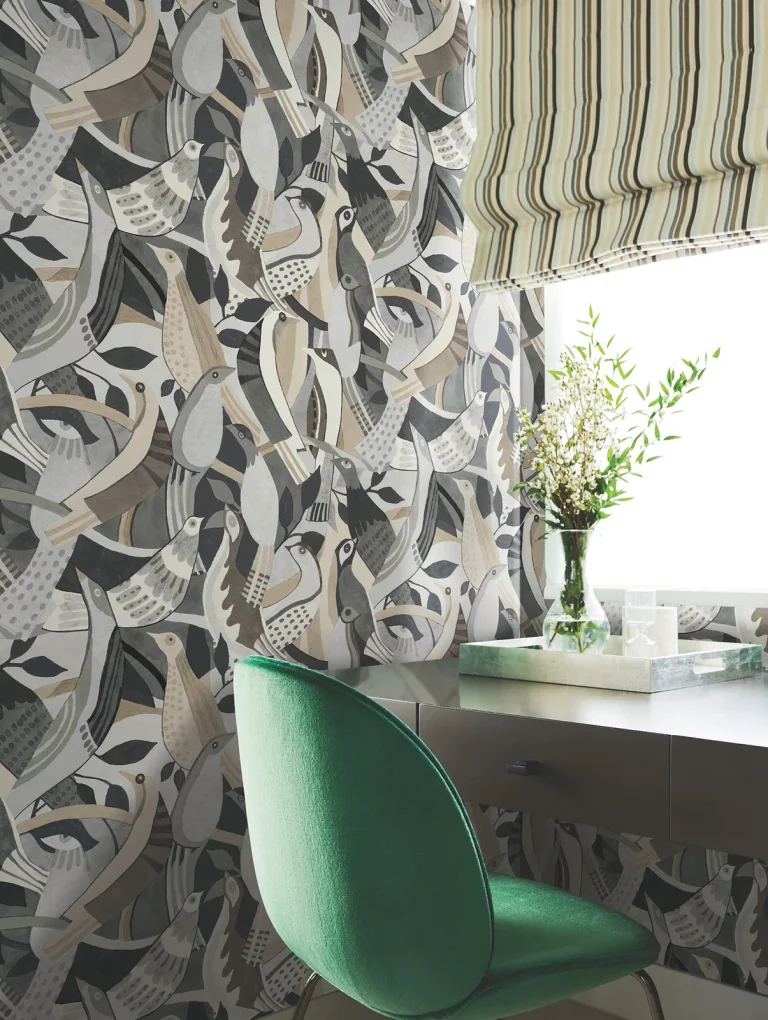 Fauvist Flock Wallpaper - Neutral — Ảnh 7