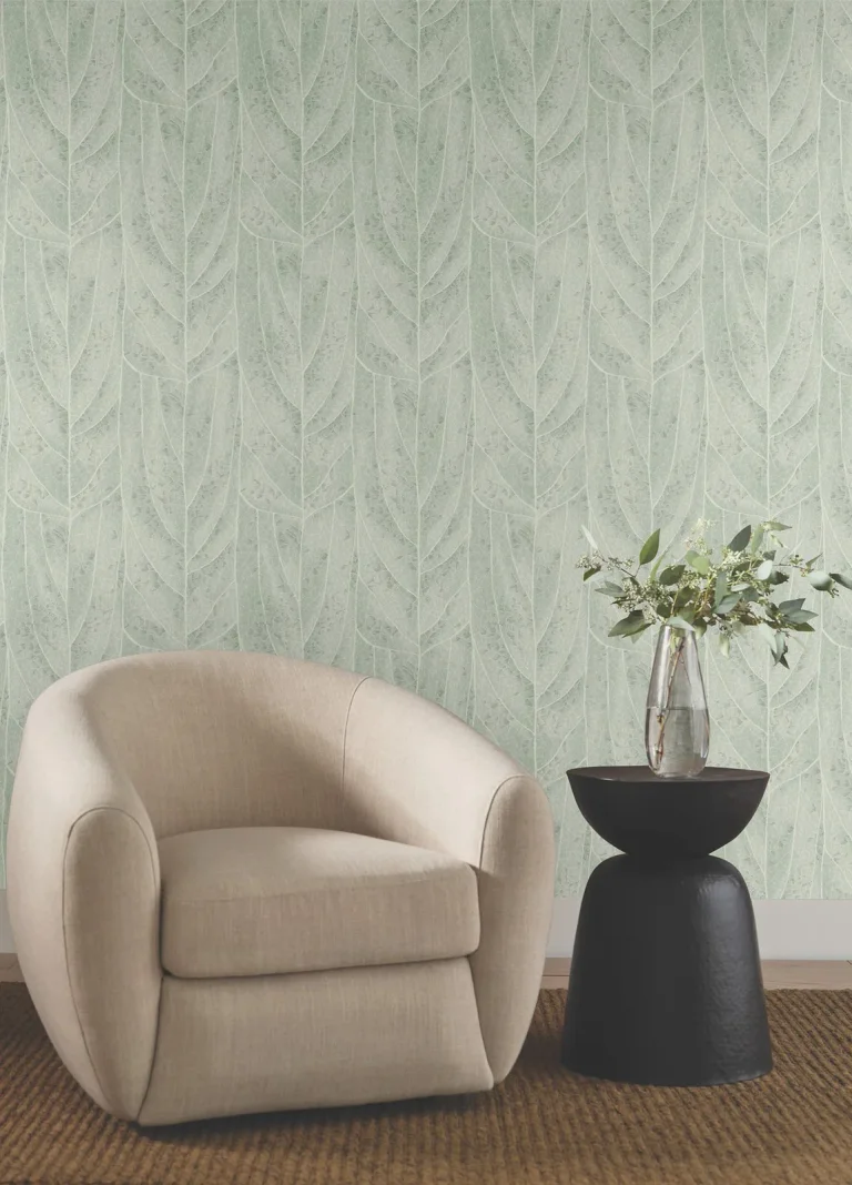 Candice Olson Dicot Leaf Wallpaper - Spa — Ảnh 4