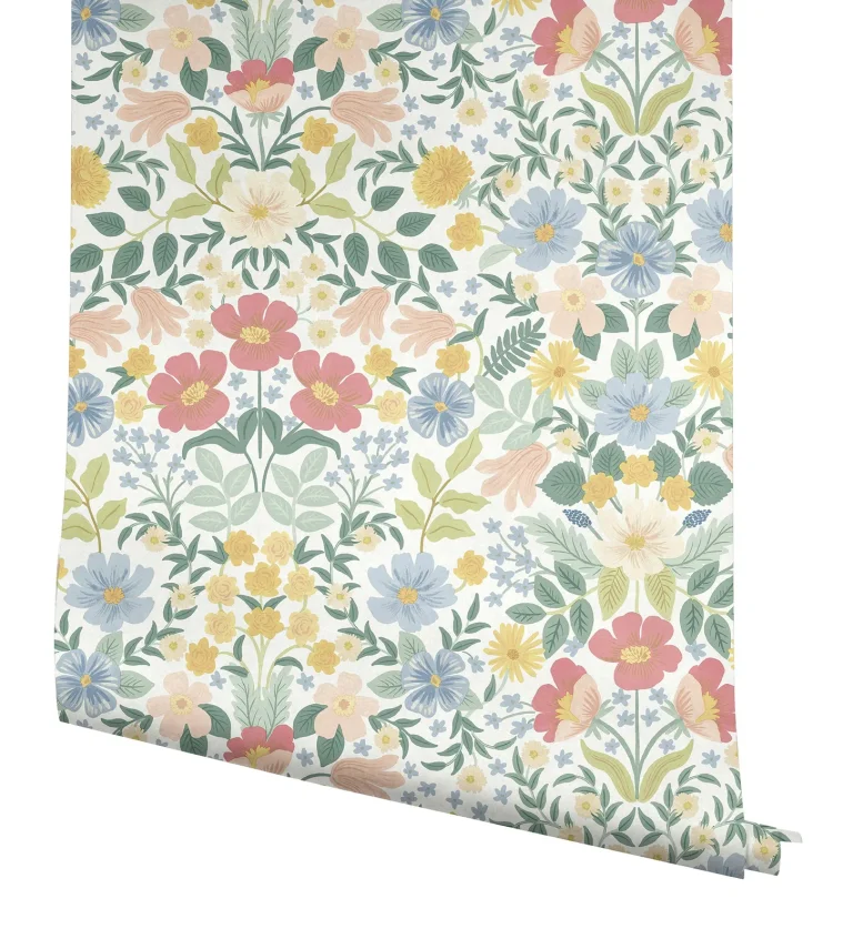 Rifle Paper Co. Bramble Garden Peel and Stick Wallpaper - Pastel Multi — Ảnh 5