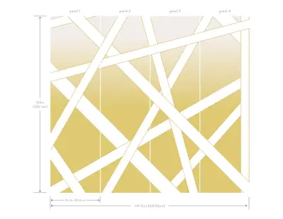 Nastri Shade Wall Mural - Yellow