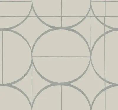 Sun Circles Wallpaper - Taupe/Silver