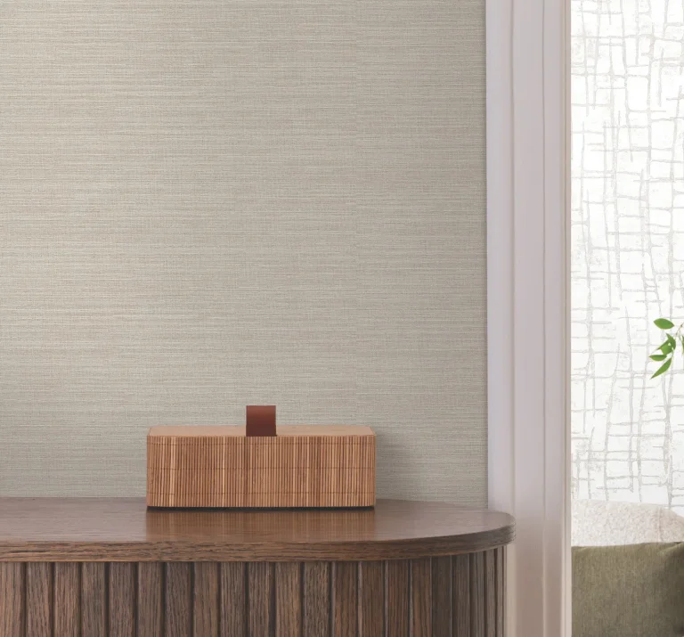 Rhett Striated Wallpaper - Beige — Image 2