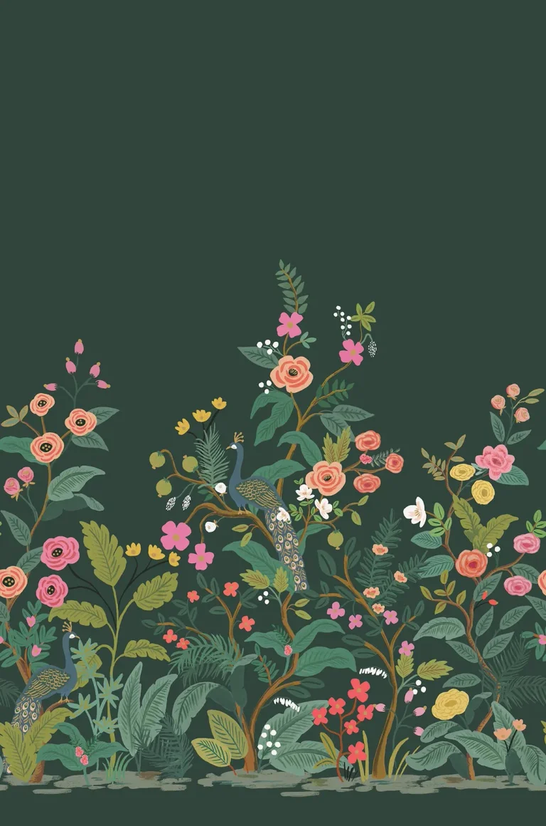 RIFLE PAPER CO. SECOND EDITION PEACOCK MURAL RP7398M — Image 3