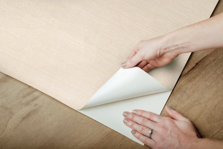 Natural Grasscloth Peel and Stick Wallpaper - Plaster — Ảnh 3