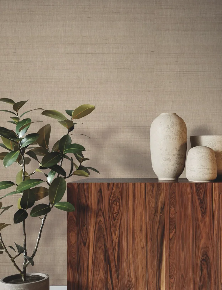 Ronald Redding Refined Abaca Wallpaper - Almond — Ảnh 5