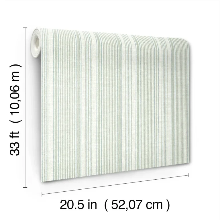 Ayanna Striped Wallpaper - Light Green — Ảnh 2