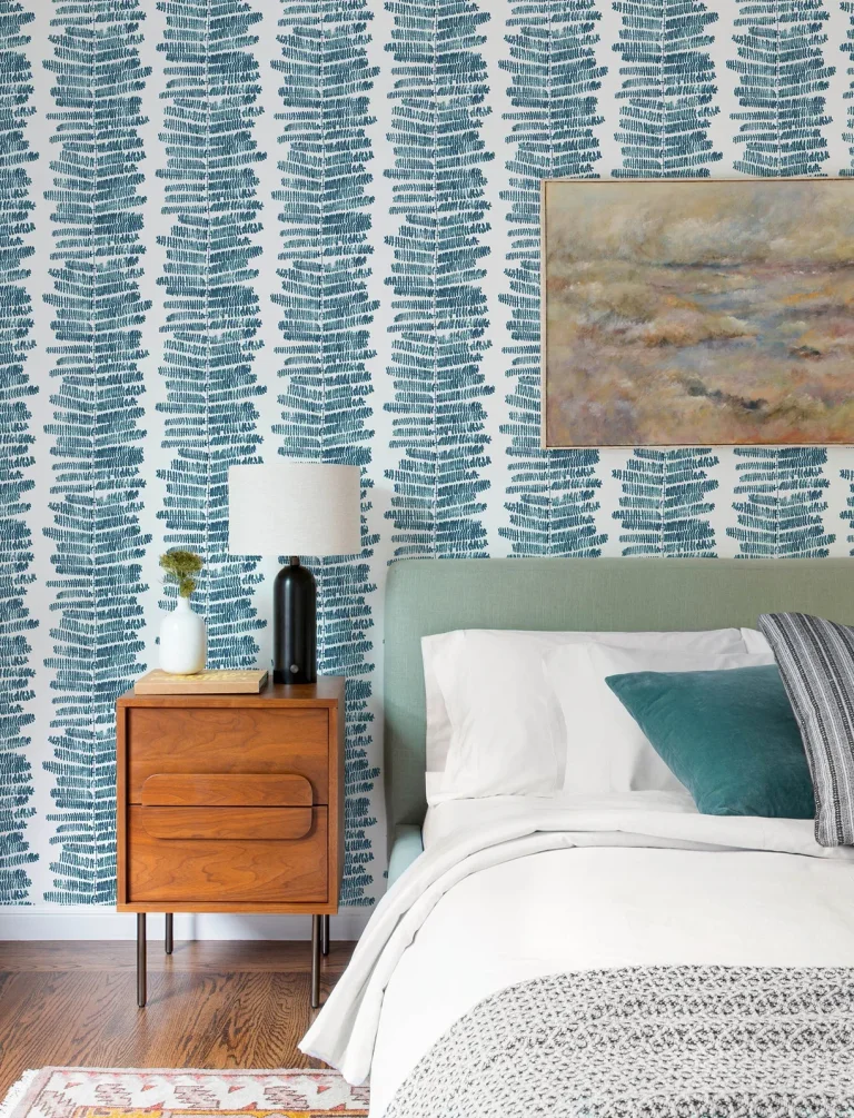 Lumis Fern Stripe Wallpaper - Blue — Ảnh 6
