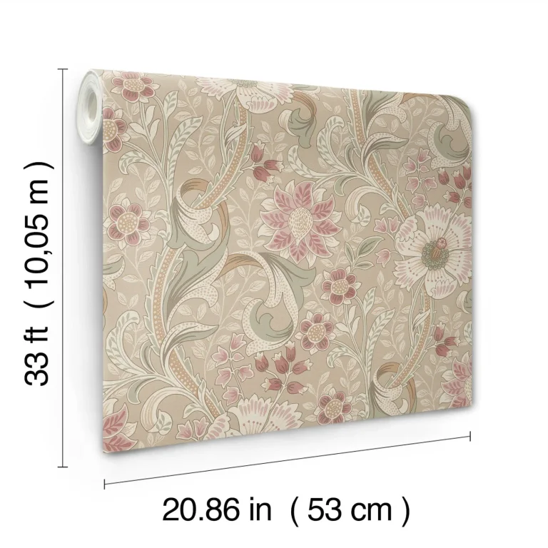 Chesapeake Liora Floral Trail Wallpaper - Taupe — Ảnh 2