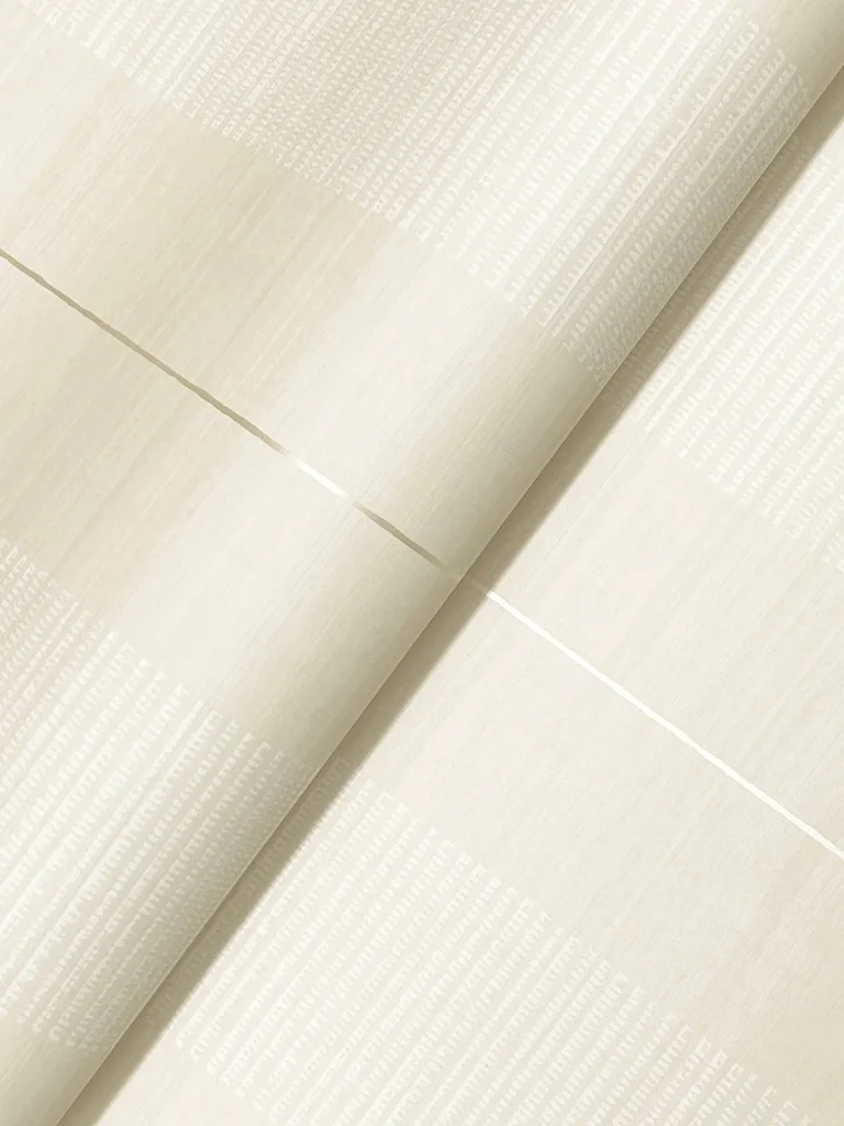 Colbert Stripe Textured Wallpaper - Ivory — Image 4