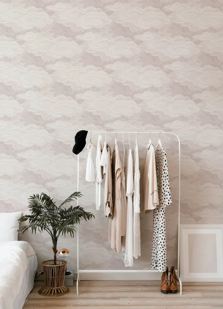 Vision Stipple Clouds Wallpaper - Lavender — Ảnh 5
