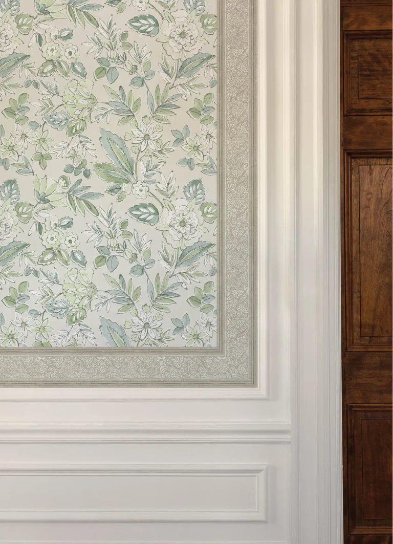 Chesapeake Carved Floral Border Trim Wallpaper Border - Taupe — Ảnh 4