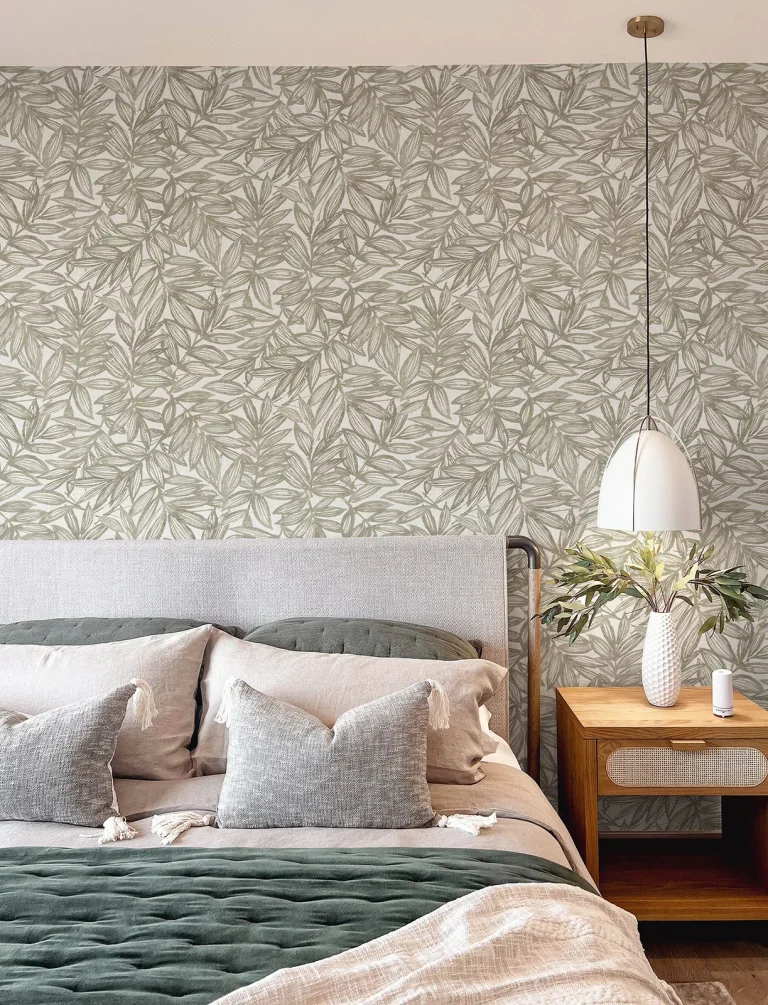 Rhythmic Leaf Wallpaper - Taupe — Ảnh 5